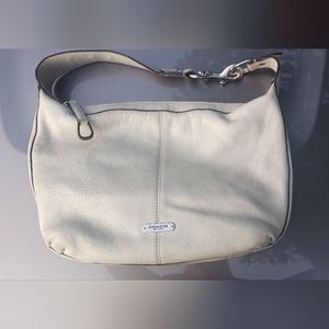 Coach ivory colored handbag